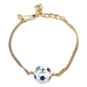 CHANEL White Logo Charm Bracelet